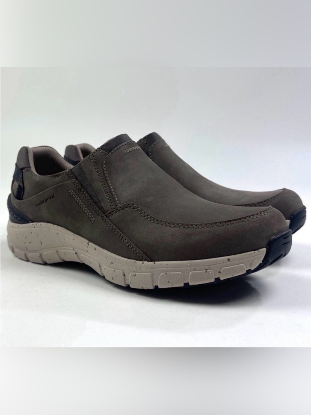 Clarks Wave Plateau AP Taupe Nubuck Leather Womens 11 Sneakers Shoes 26174451